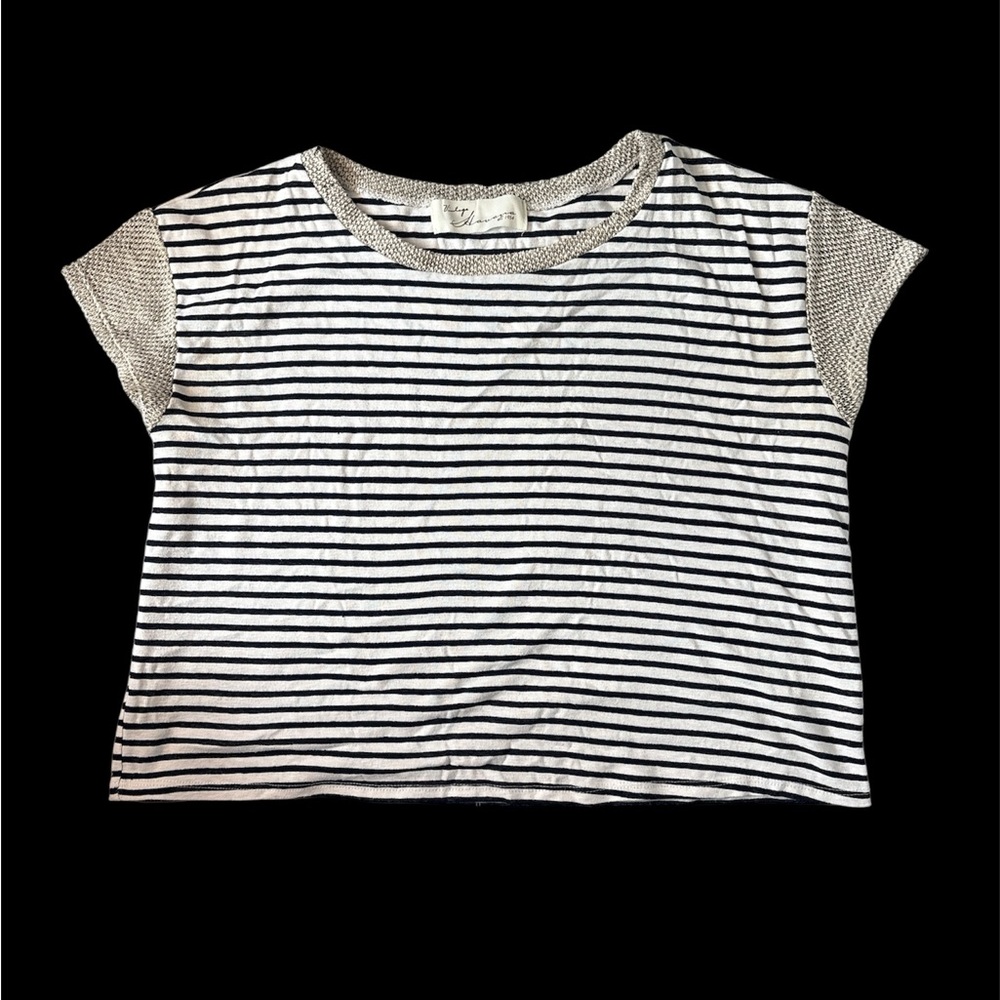 Vintage Havana Tshirt M, knit sleeves